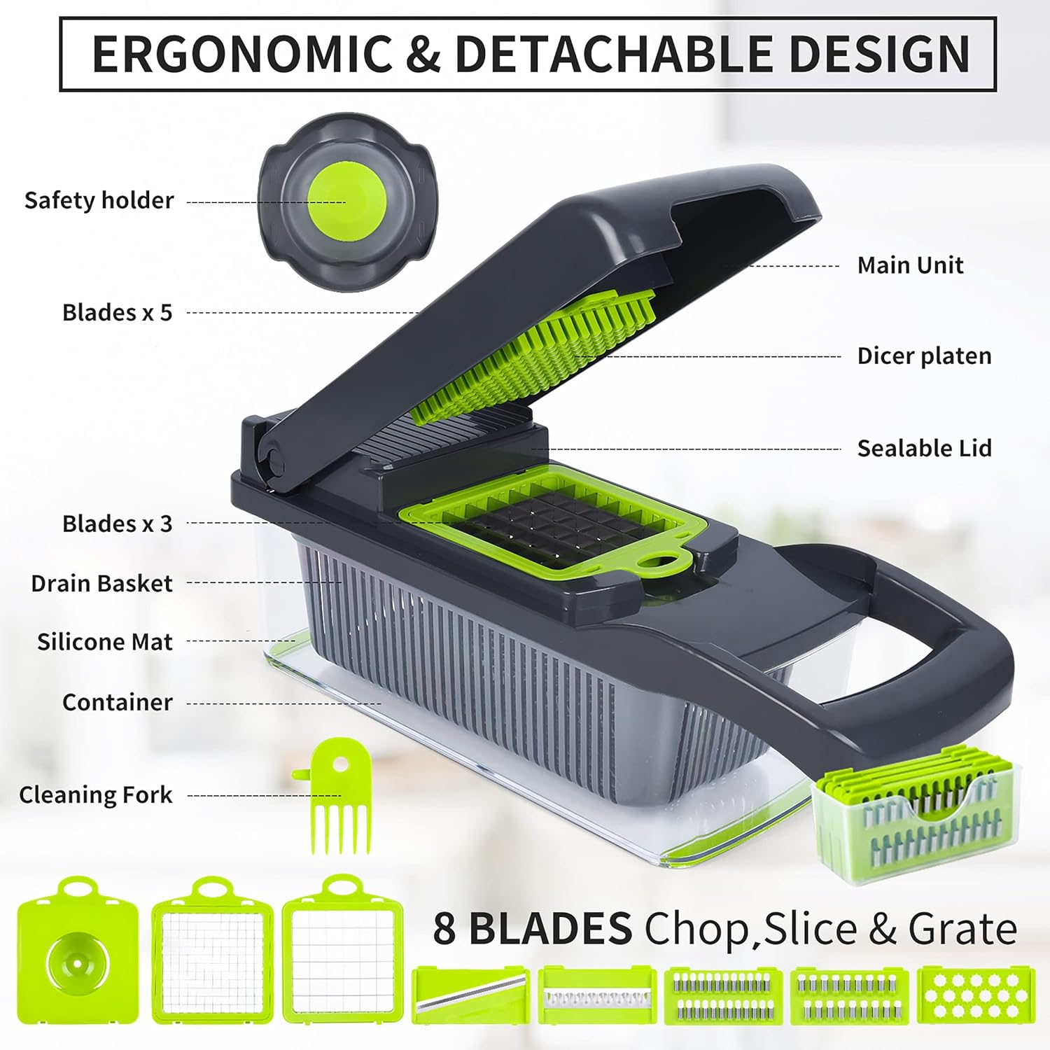 Vegetable Cutter Chopper and Slicer